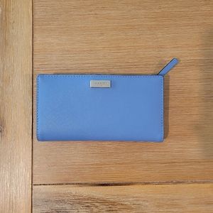 Kate Spade New York laurel way blue long wallet